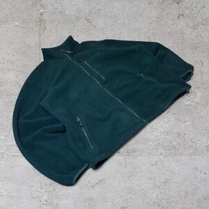 Mens vintage 90s LL beans Forest green parka Winter full zip sweater